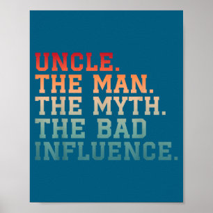 Best Uncle Humor Uncles Club Father's Poster
