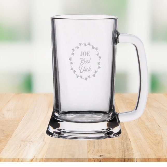 Best Uncle Ivy Wreath With Name Stein (In Situ)