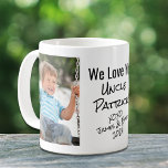 Best Uncle Photo Coffee Mug<br><div class="desc">Celebrate a beloved uncle with this custom mug featuring 2 photos of his nieces and nephews,  their names and "I Love You" or "We Love You."</div>