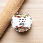 Best Uncle Photos Personalized Baseball<br><div class="desc">Celebrate a baseball loving uncle with this personalized "grand slam" baseball. You can personalize with two family photographs (crop with the subject in the middle before uploading for best result), personalize the expression to "I Love You" or "We Love You, " whether he is called "Uncle, " "Tio, " etc.,...</div>
