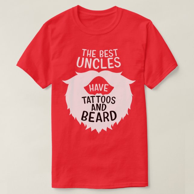Best Uncles Beards Tattoos Hus Mens T-Shirt (Design Front)
