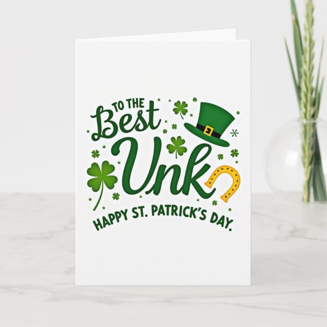 Best Unk Happy St Patricks Day Card (Front)