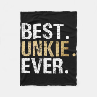 Best Unkie Ever Special Uncle Fleece Blanket