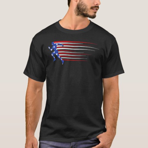 Best Usa American Flag Track And Field  Team Men W T_Shirt