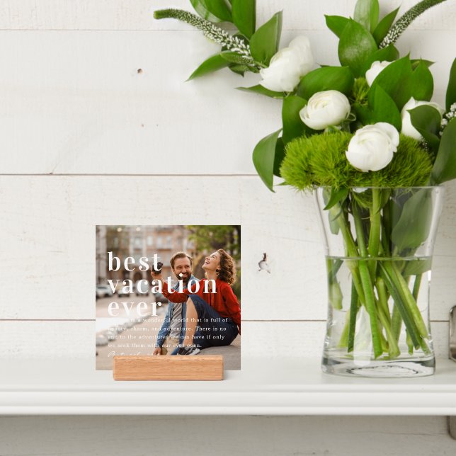 Best Vacation Ever | Quote & Photo Gift Holder (Insitu 4)