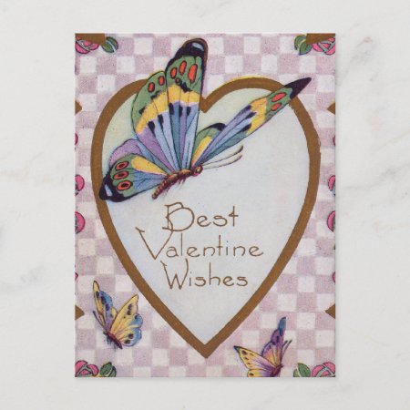 Best Valentine Wishes Holiday Postcard