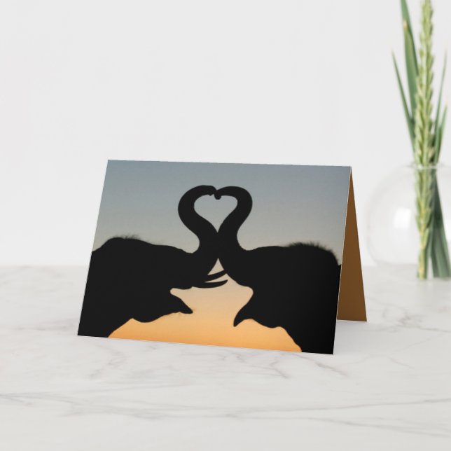 BEST VALENTINES DAY CARDS - ELEPHANTS - GIFTS (Front)