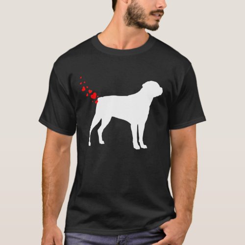 Best Valentines Day Rottweiler Owner Heart Dog Far T_Shirt