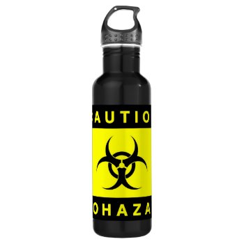[best Value] Biohazard Zombie Warning Stainless Steel Water Bottle by DRodgerDesigns at Zazzle