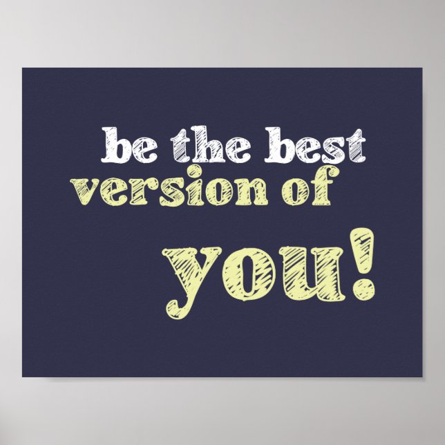 "Best version of you" inspirational poster (Front)