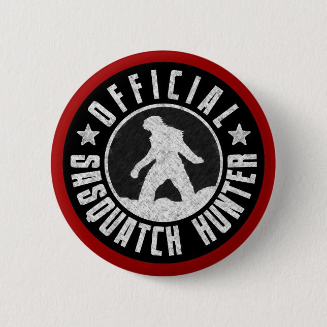 Best Version - OFFICIAL Sasquatch Hunter Design Button (Front)