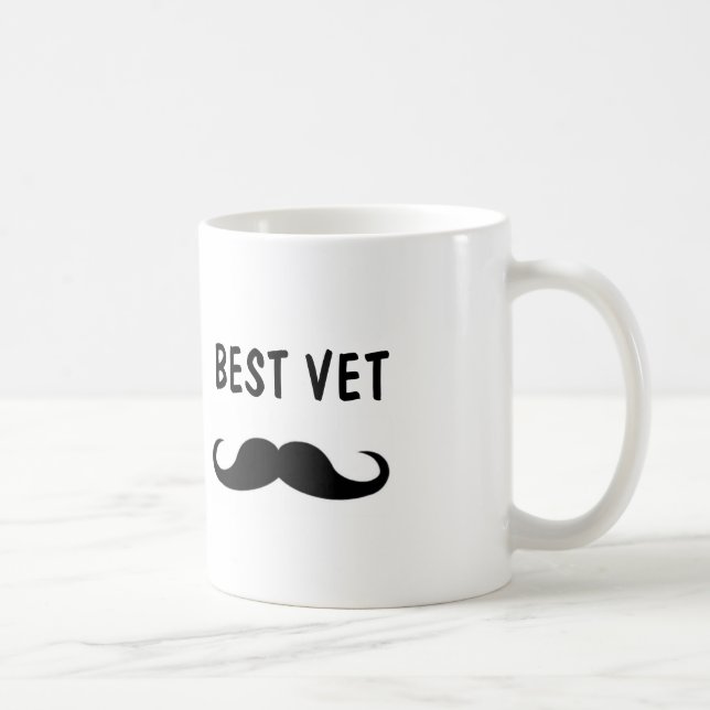 Best VET mustache mug, for Veterianarian Coffee Mug (Right)
