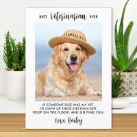 Best Veterinarian Ever Personalized Dog Pet Photo 