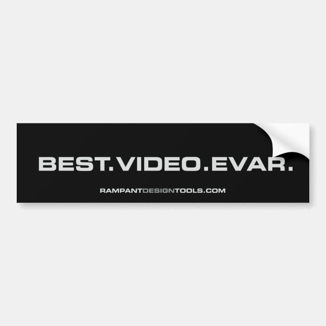 Best Video Evar - Rampant Bumper Sticker (Front)