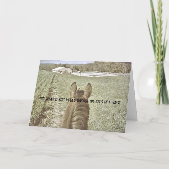 BEST VIEW Greeting Card (Front)