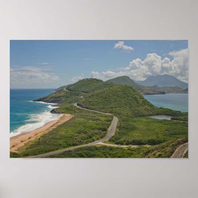 Best view in St. Kitts Poster (Front)