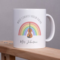 Best Violin Teacher Rainbow Music Thank you Gift