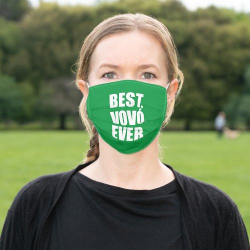 Best Vovo Ever Portuguese Grandma Adult Cloth Face Mask
