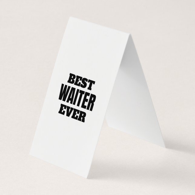 best waiter ever business card (Back)