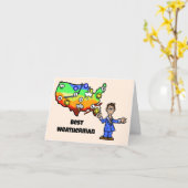 Best Weatherman Greeting Card (Yellow Flower)