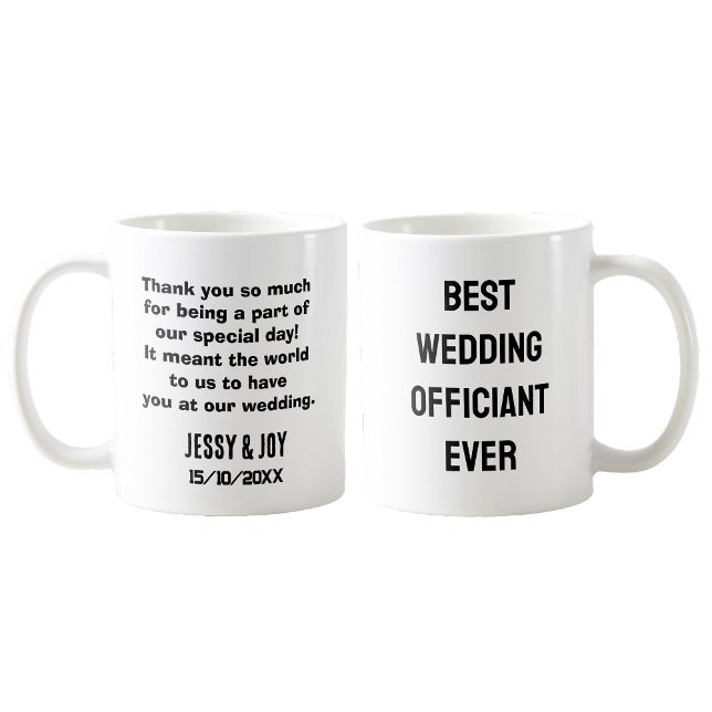 Best wedding Officiant Ever Funny Newlywed Gift Coffee Mug (Mug)