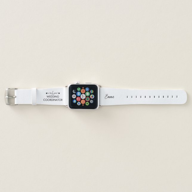 Best Wedding Planner / Coordinator Apple Watch Band (Front)