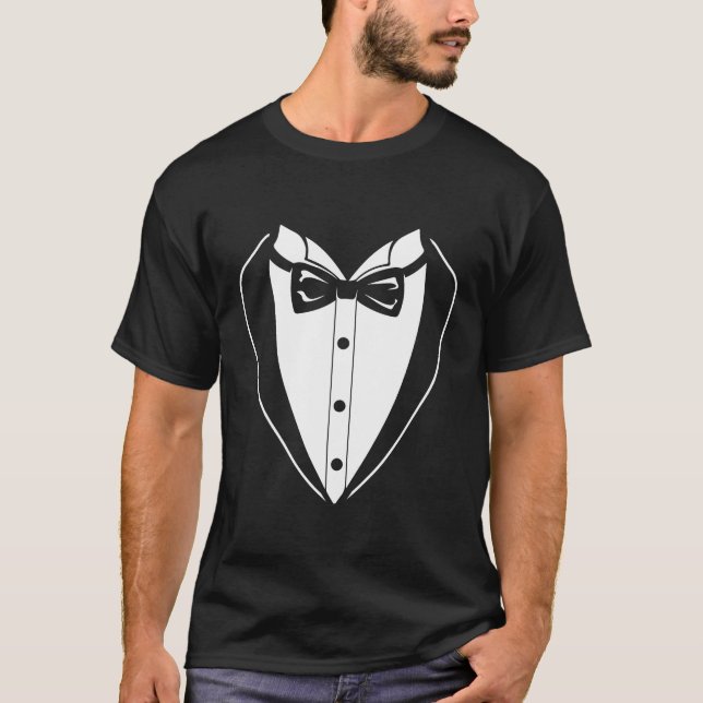 Best Wedding Tux Bachelor Groom T-Shirt (Front)