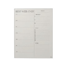 best week planner - SUNDAY START