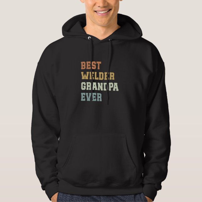 Best Welder Grandpa Ever Father's Day Funny Weldin Hoodie (Front)