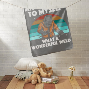 Best Welding Art Men Women Arc Welder Pipeliner Ir Baby Blanket