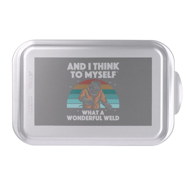 Best Welding Art Men Women Arc Welder Pipeliner Ir Cake Pan (Front)