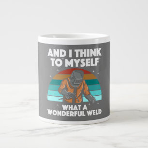 Best Welding Art Men Women Arc Welder Pipeliner Ir Giant Coffee Mug