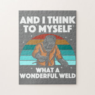 Best Welding Art Men Women Arc Welder Pipeliner Ir Jigsaw Puzzle