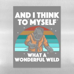 Best Welding Art Men Women Arc Welder Pipeliner Ir Magnetic Dry Erase Sheet