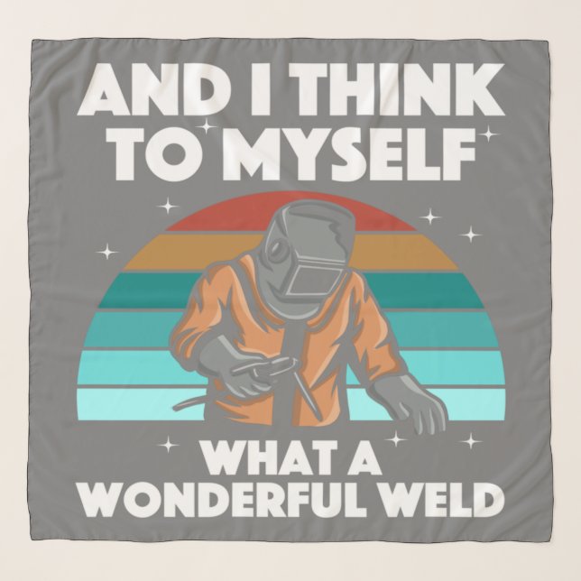 Best Welding Art Men Women Arc Welder Pipeliner Ir Scarf (Front)