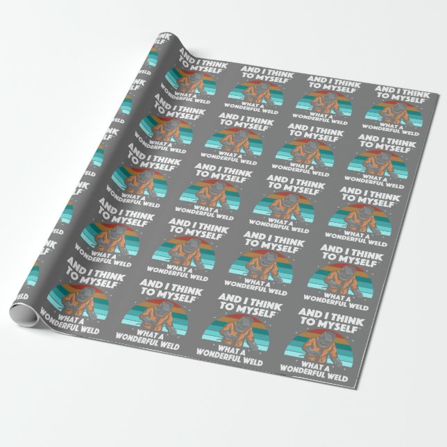 Best Welding Art Men Women Arc Welder Pipeliner Ir Wrapping Paper (Unrolled)