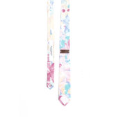 Best Western Large Pastel Floral Print Necktie (Back)