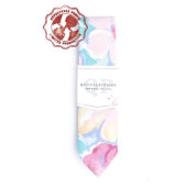 Best Western Large Pastel Floral Print Necktie (Front)