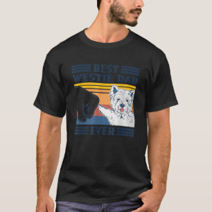 Best Westie Dad Ever  Vintage Father Day Christmas T-Shirt
