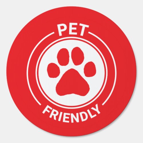 Best Westie Pet Friendly Drawn Paw _ Red Sign