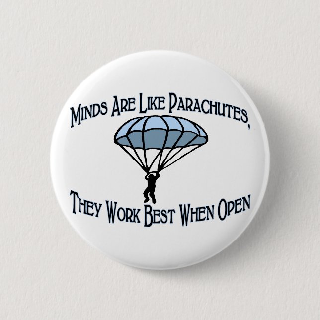 Best When Open Pinback Button (Front)