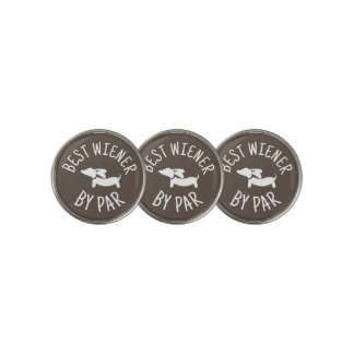 Best Wiener by Par Punny Dachshund Golf  Golf Ball Marker