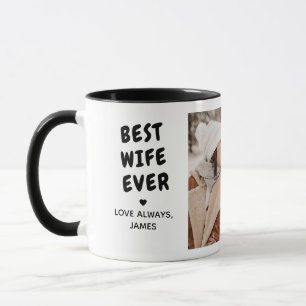 Best Wife Ever 2-Photo Custom Message Mug