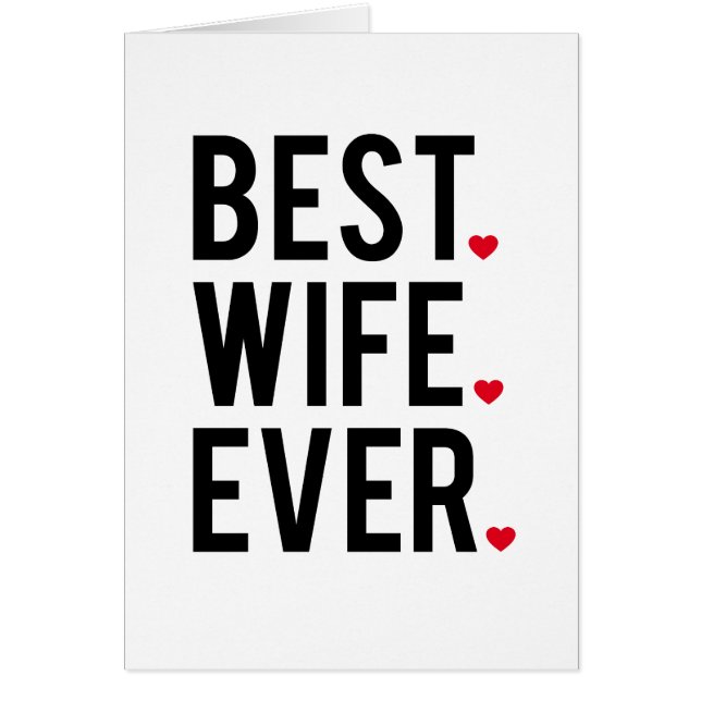 Best wife ever cards (Front)