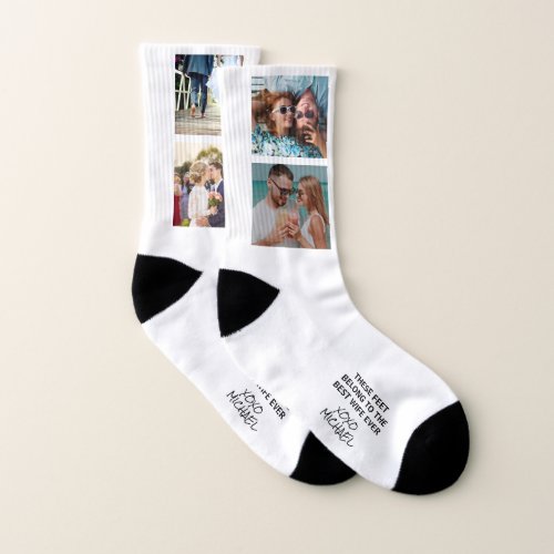 Best Wife Ever Personalized Photos Socks