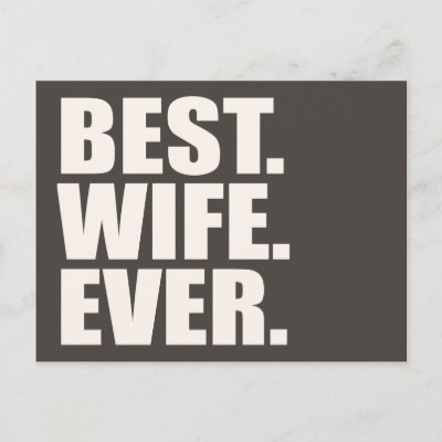 Best. Wife. Ever. Postcard