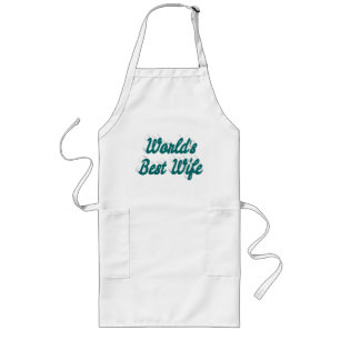 Best Wife green text Long Apron