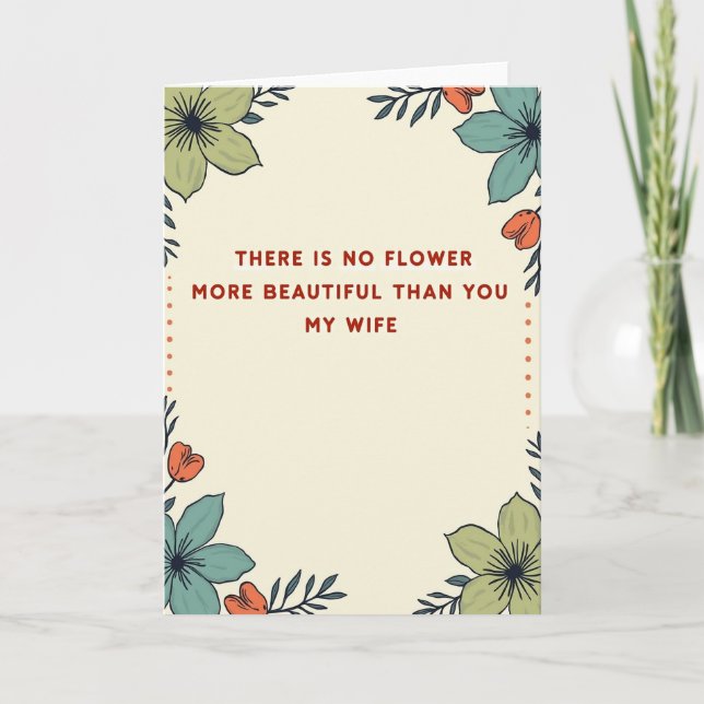 Best Wife Mothers Day Card (Front)