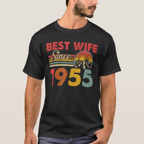 Best Wife Since 1955 Epic Matching 68th Wedding An T_Shirt