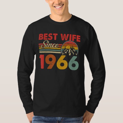 Best Wife Since 1966 Epic Matching 57th Wedding An T_Shirt